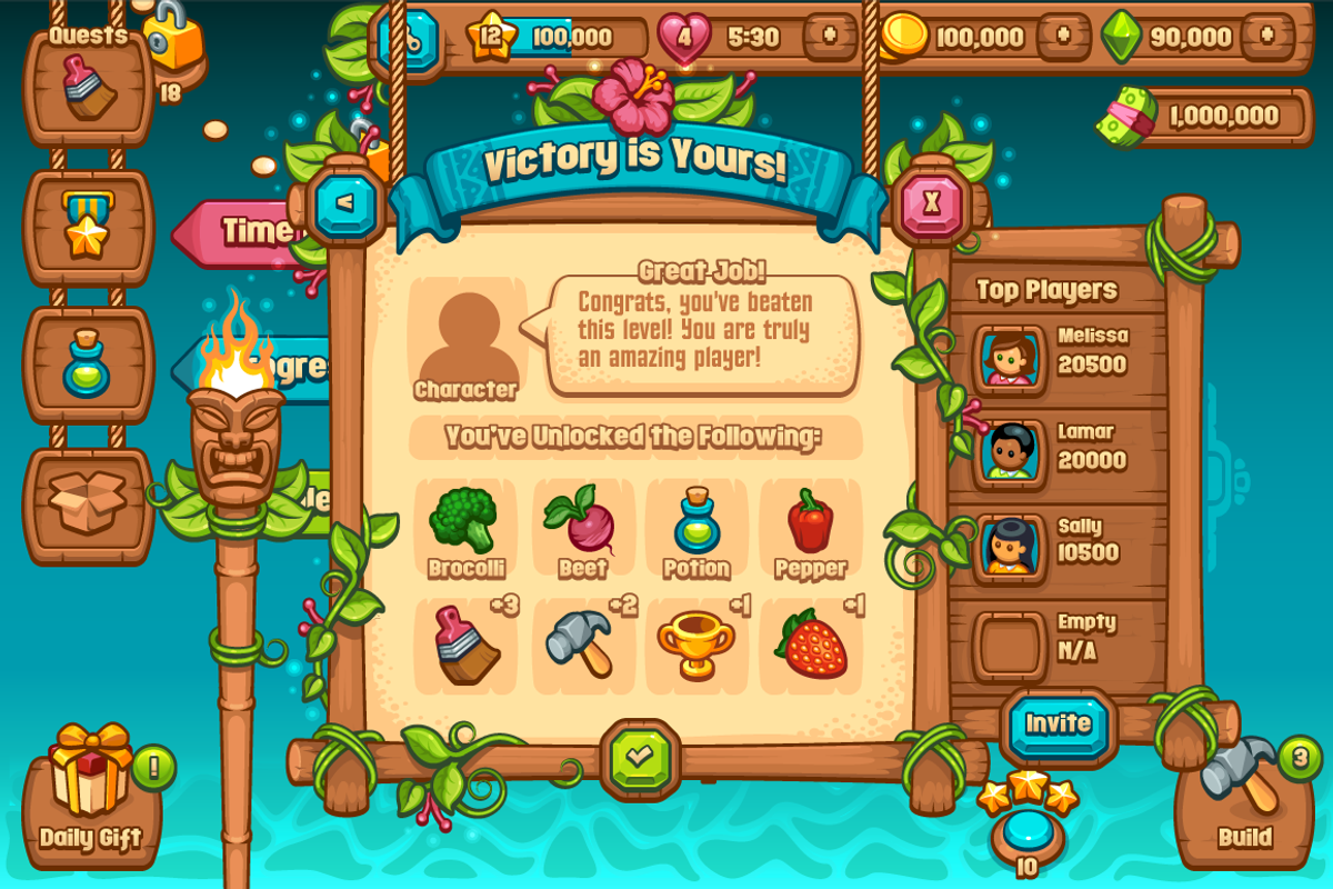 Ultimate Casual Game UI Kit, a Graphic by Vectricity Designs (Photo 2 of 5)