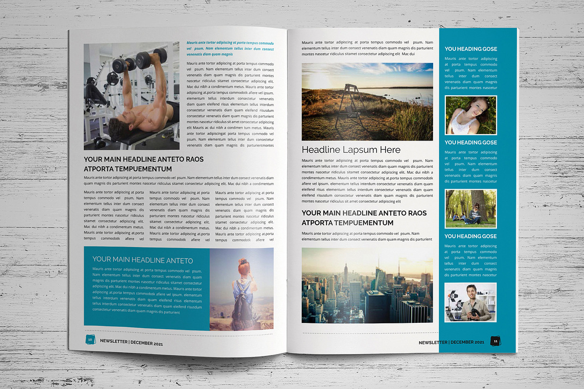 Business Newsletter Template v3, a Brochure Template by JanySultana (Photo 6 of 12)