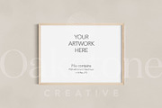 Landscape Wood Frame Mockup, a Household Mockup by OakstoneCreative (Thumbnail 5 of 5)