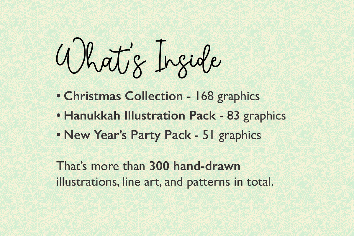 Festive Season Holiday Vector Bundle, a Seasonal Illustration by cugypress (Photo 2 of 8)
