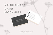 x7 Business Card Mock-ups, a Print Template by Alice_Evans (Thumbnail 1 of 7)