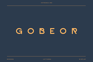 Gobeor - Modern Futuristic Typeface