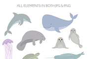 Mermaids & Under the Sea Friends, an Animal Illustration by JT Digital Studio (Thumbnail 3 of 10)