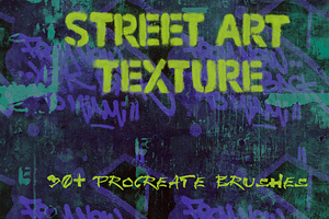 30 Street Art Texture Brushes.