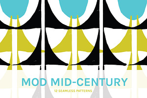 Mod Mid Century Seamless Patterns