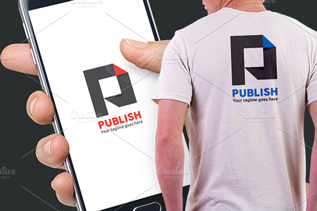 Publish Letter P Logo, a Branding & Logo Template by WheelieMonkey