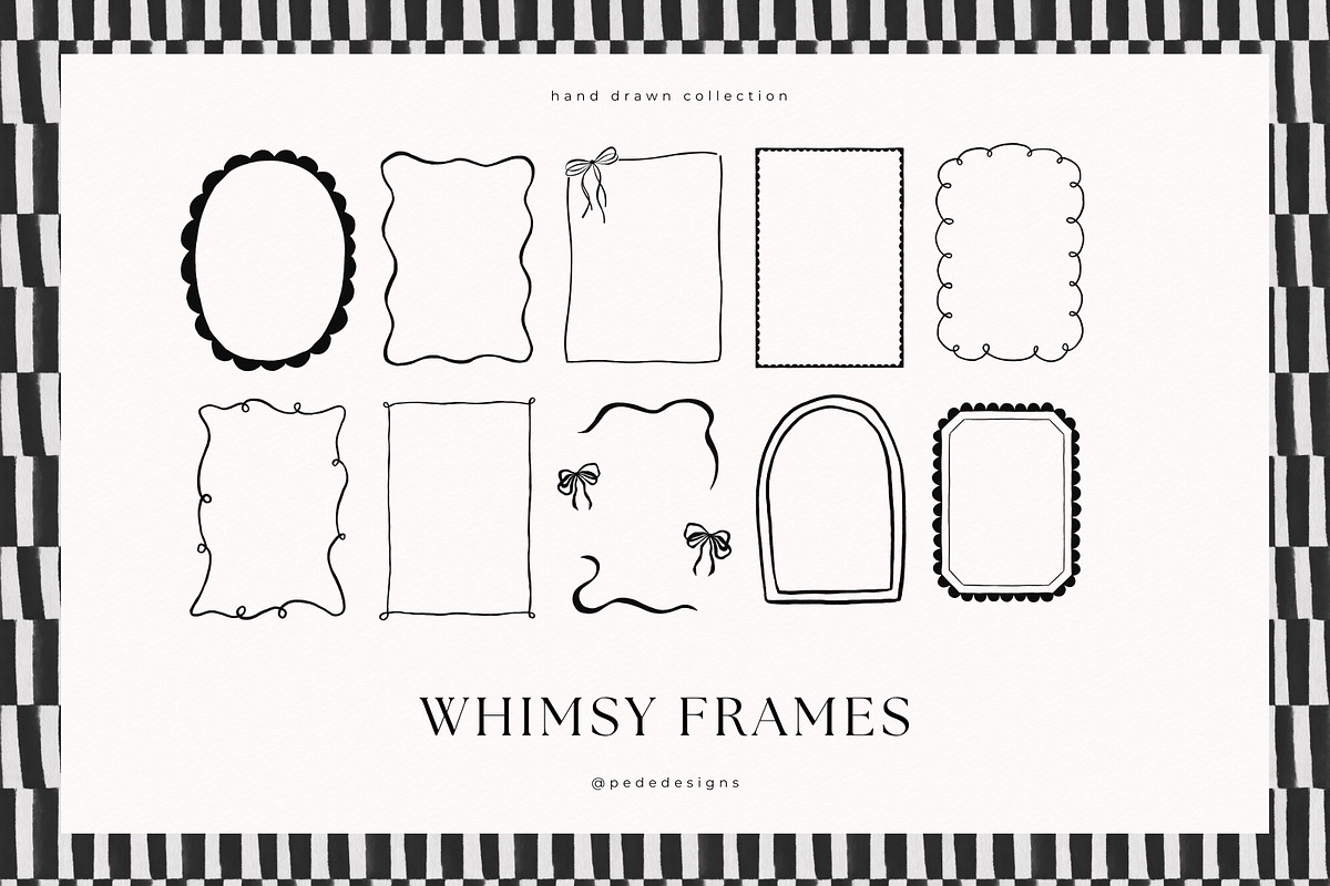 Whimsy Frames, a Decorative Illustration by PeDe Designs