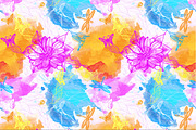 Seamless watercolor patterns, a Pattern Graphic by Vikpit (Thumbnail 2 of 7)