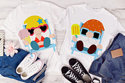 Gnomes Summer Beach, Flat Clipart, an Illustration by Noey smiley (Thumbnail 4 of 8)