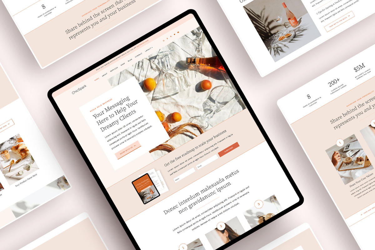 ChicSpark Elementor WordPress Theme, a WordPress Template by Bluchic (Photo 3 of 6)