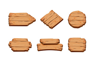 Wooden Empty Signboard Plank of, an Object Illustration by TopVectors