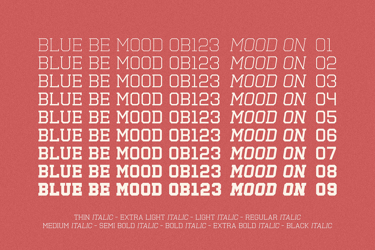 Blue Be Mood, a Slab Serif Font by OWL KING (Photo 6 of 8)