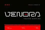 Venora - Extended Futuristic Display, a Sans Serif Font by Namara Creative Studio (Thumbnail 1 of 12)