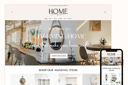 HOME Shopify Theme for Home Décor, a Shopify Template by CharmingAttractive