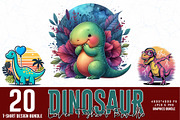 Cute Dinosaur SVG Design Bundle, an Illustration by Sofia's Fashion (Thumbnail 1 of 3)