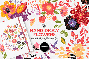 Hand Draw Flowers