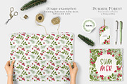 Forest Floral Clipart with Raspberry, an Illustration by WatercolorWind (Thumbnail 3 of 14)
