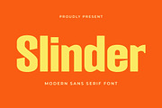 Slinder - Modern Sans Serif, a Sans Serif Font by TypeLogue (Thumbnail 1 of 5)