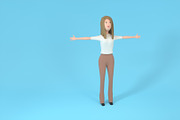 Female Character Lucy, a Characters & Person 3D Model by 3DTreatment (Thumbnail 10 of 32)
