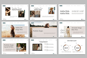 Adelia - Fashion Google Slide