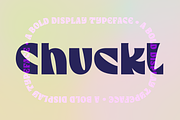 Chuckl | A Bold Display Typeface, a Sans Serif Font by Ayca Atalay (Thumbnail 1 of 6)