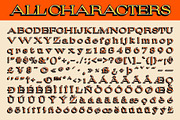 Fezeline 3D, a Serif Font by Craft Supply Co. (Thumbnail 8 of 8)
