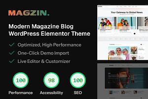 Magzin – Blog WordPress Theme, a WordPress Template by AliThemes