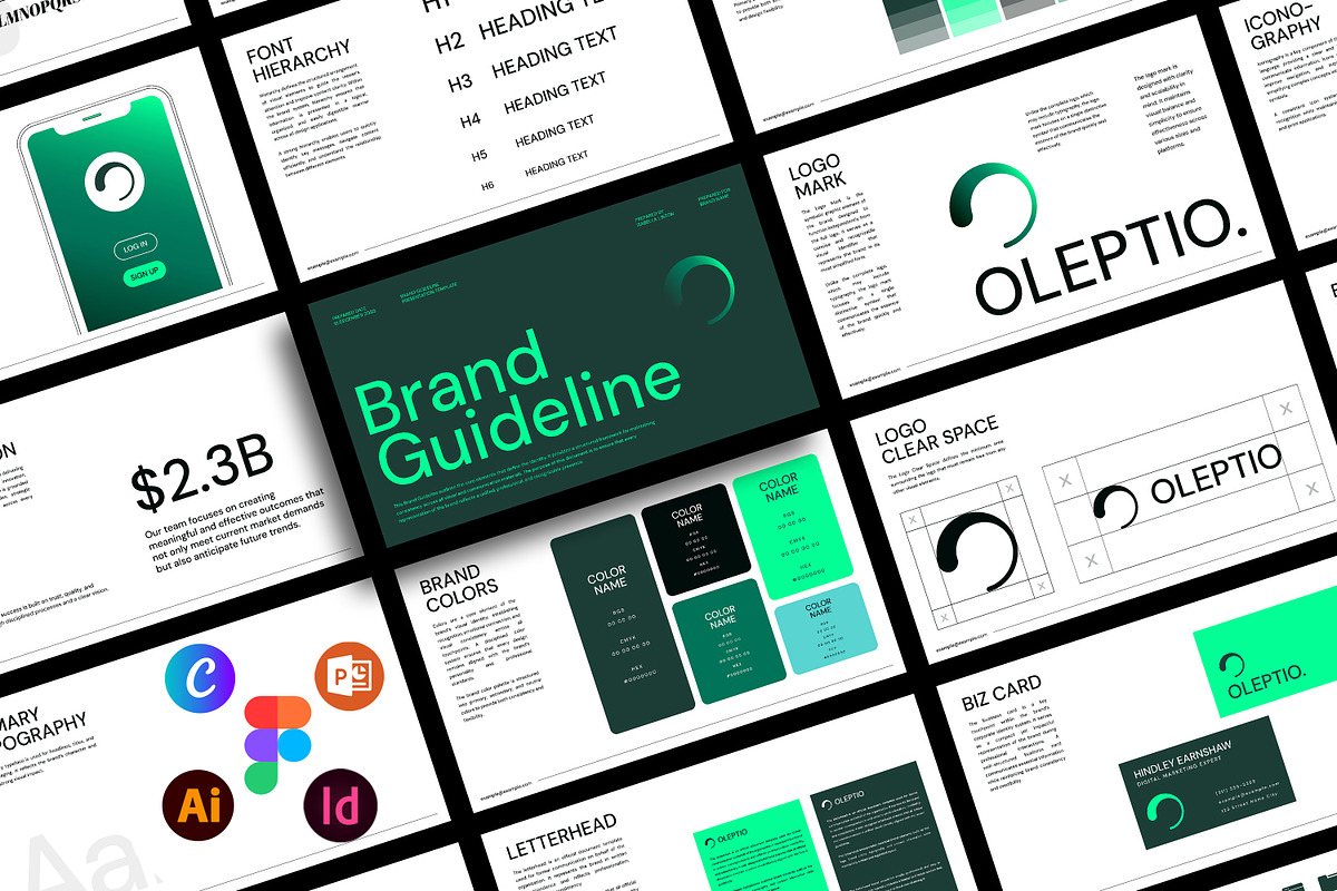 Oleptio | Bundle Brand Guidelines, a Presentation Template by Artisan Vibes (Photo 1 of 9)