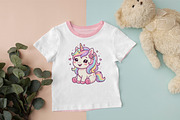 Cute Unicorn Clipart, an Animal Illustration by Forhadx5 (Thumbnail 8 of 9)