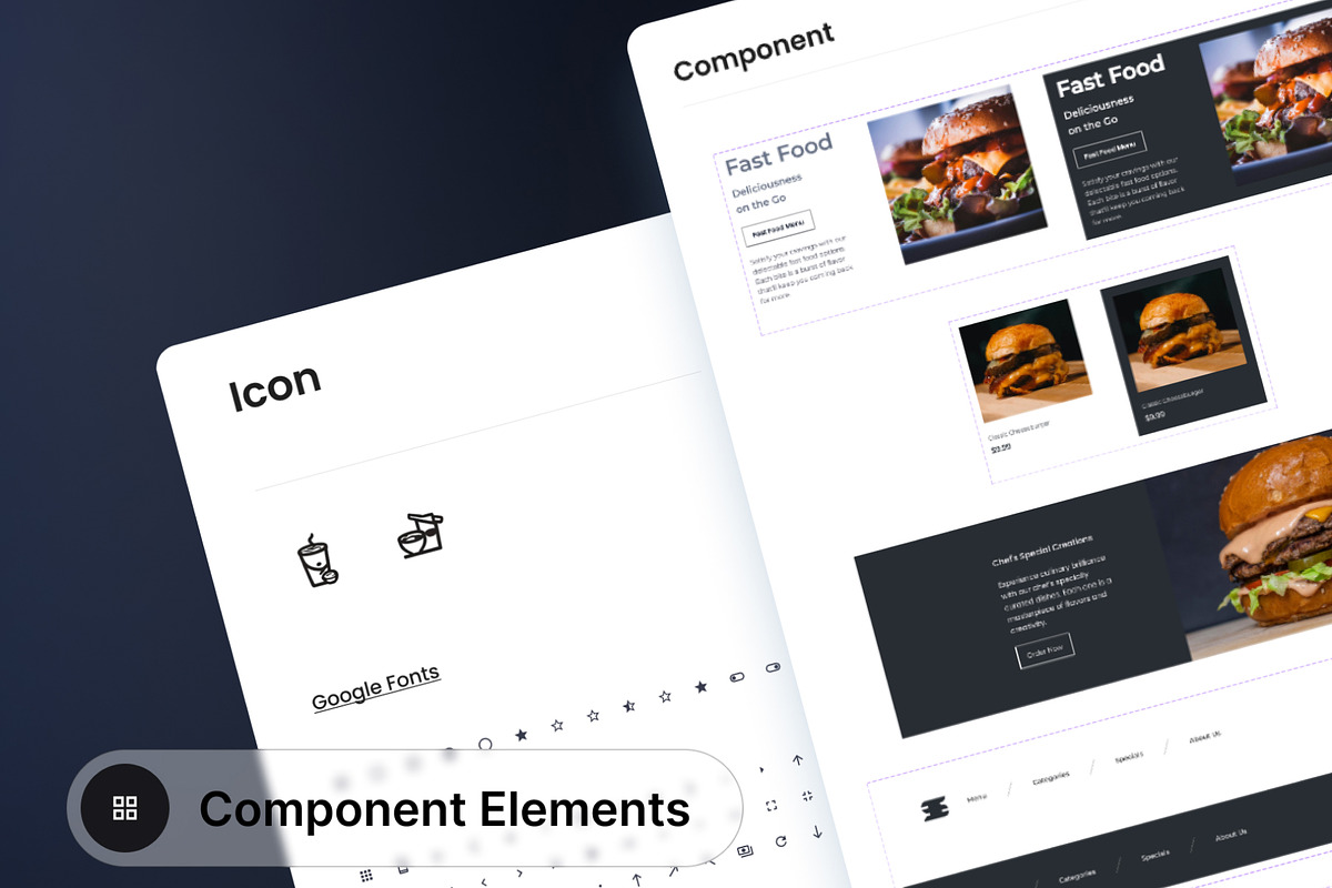 Restoo - Restaurant UI Kit, an UI Kit Template by hiddemaru (Photo 8 of 8)