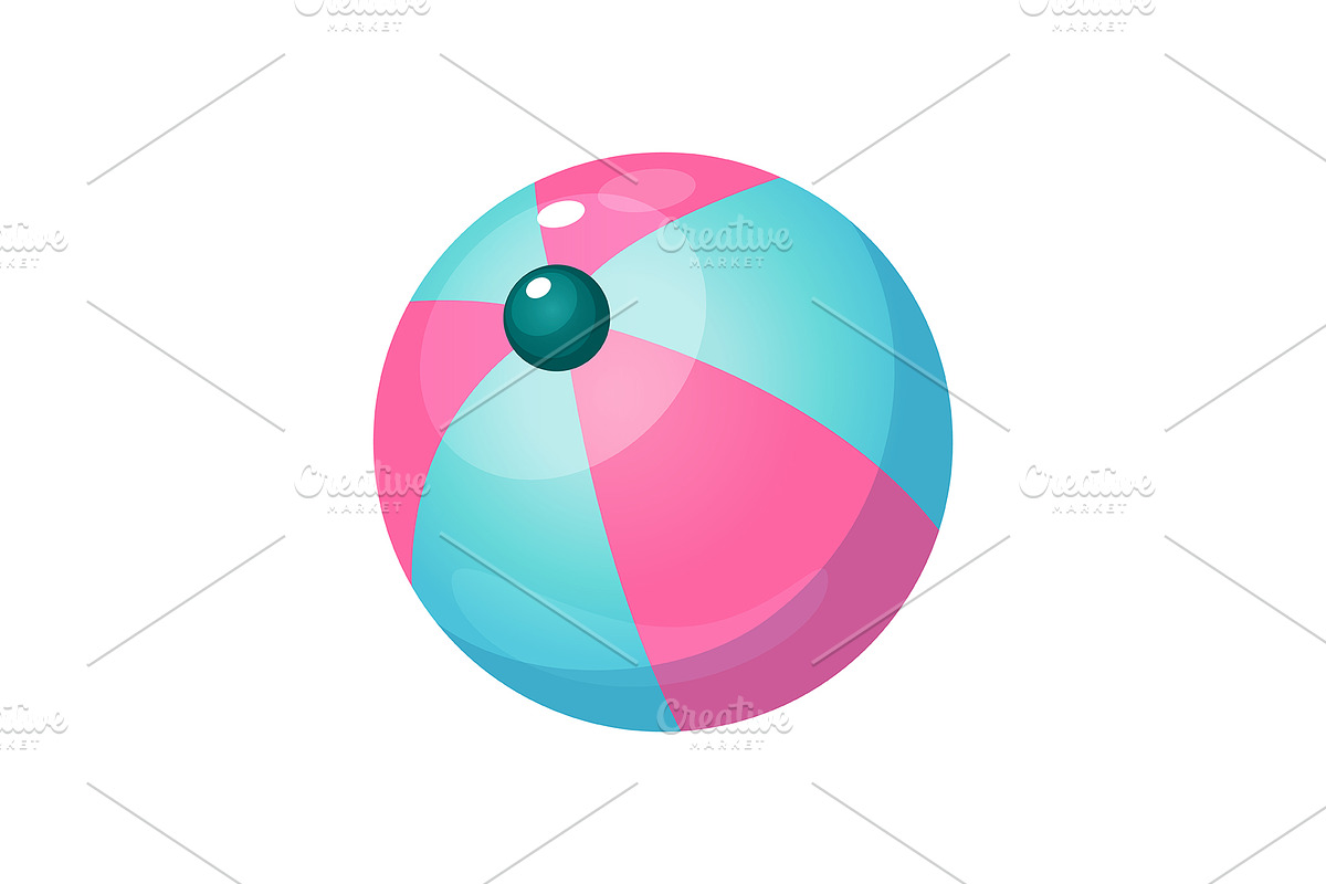 Bright swimming ball, an Object Illustration by Elen_Art