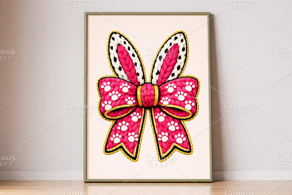 Easter Bunny Bow PNG, an Illustration by Canvas Craft (Photo 5 of 6)