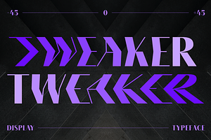Tweaker Display Typeface