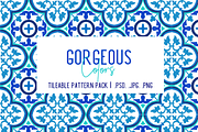 The Blues Handdrawn Tile Patterns, a Pattern Graphic by TheLegacyBrandingCo (Thumbnail 5 of 11)