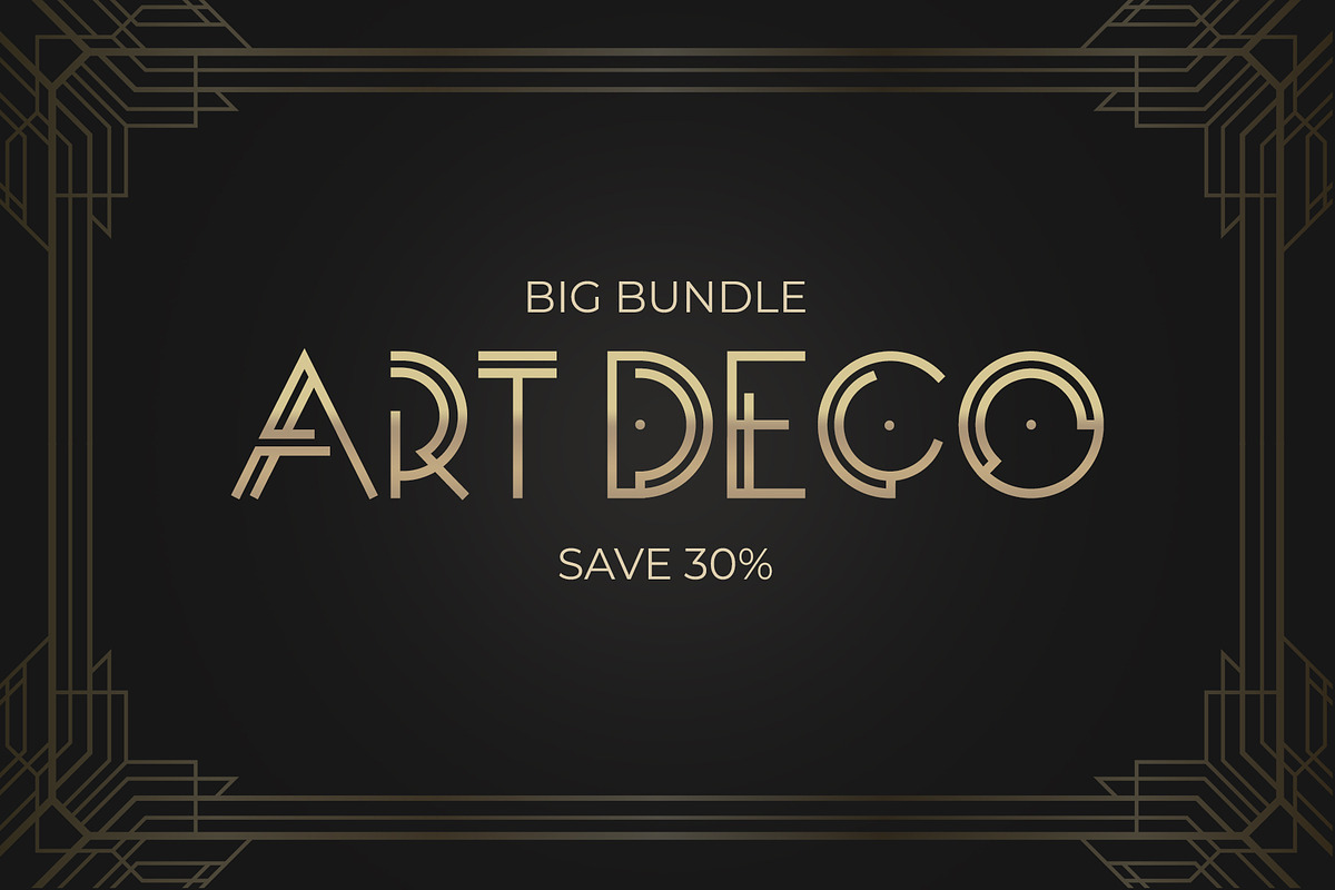 Art Deco Big Bundle • Save 30%, an Object Graphic by Olga Ryzychenko (Photo 1 of 5)