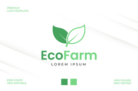 Eco Farm Logo Template