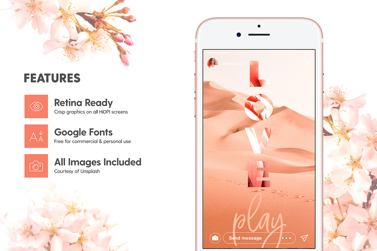 Instagram Stories - Blush Emotions, a Social Media Template by The Wedding Shop (Photo 6 of 8)