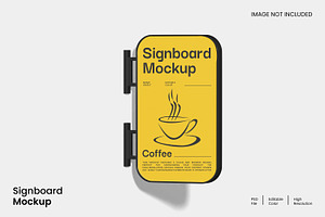 Signboard Mockup, an Advertising Mockup by Unerispace