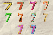 100 Stylized Numbers for Collage Art, an Object Graphic by Megan Aili Designs (Thumbnail 8 of 12)