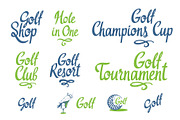 Golf Sketch Illustrations, a Background Graphic by Mona Monash (Thumbnail 9 of 9)