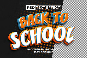 Back To School Text Effect Style