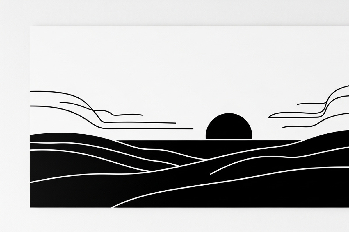 sunset horizon wall art design, an Illustration by Amazin_art (Photo 28 of 31)