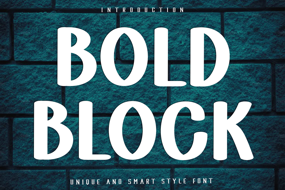 Bold block, a Script Font by InermediaSTUDIO (Photo 1 of 8)