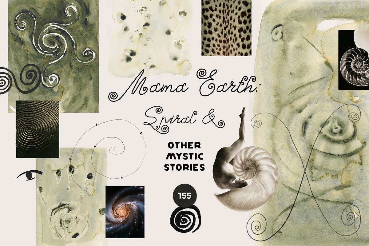 MAMA EARTH Mystic Spiral Textures, an Object Graphic by Lana Elanor (Photo 1 of 17)