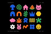Colorful Doodle Elements, an Object Illustration by Pixels.Craft (Thumbnail 6 of 10)