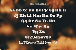 Black Orange - Retro Serif Font