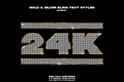 Gold & Diamond 'Bling' Text Styles, a Layer Style Add-On by dbdslondon (Thumbnail 2 of 6)