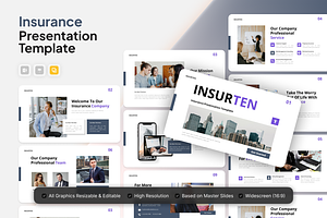Insurten - Insurance Google Slide, a Presentation Template by Annora Studio