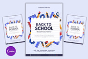Editable Back to School Flyer Design, a Marketing Template by Mishek Munene (Thumbnail 2 of 4)