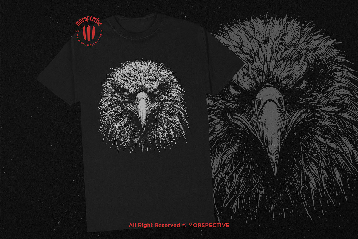 10 Bundle Dark Art Eagle Bird Head, an Illustration by Morspective (Photo 2 of 7)
